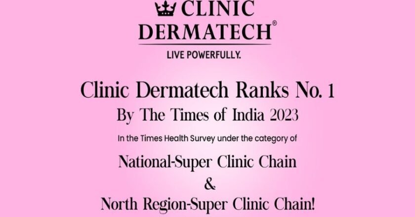 Clinic Dermatech Ranks No. 1 in the Times Health Survey under the category of National-Super Clinic Chain and North Region-Super Clinic Chain!