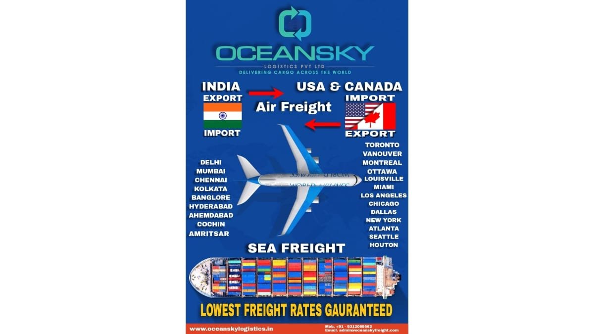 LOWEST SHIPPING RATES FROM INDIA TO USA AND WORLD WIDE