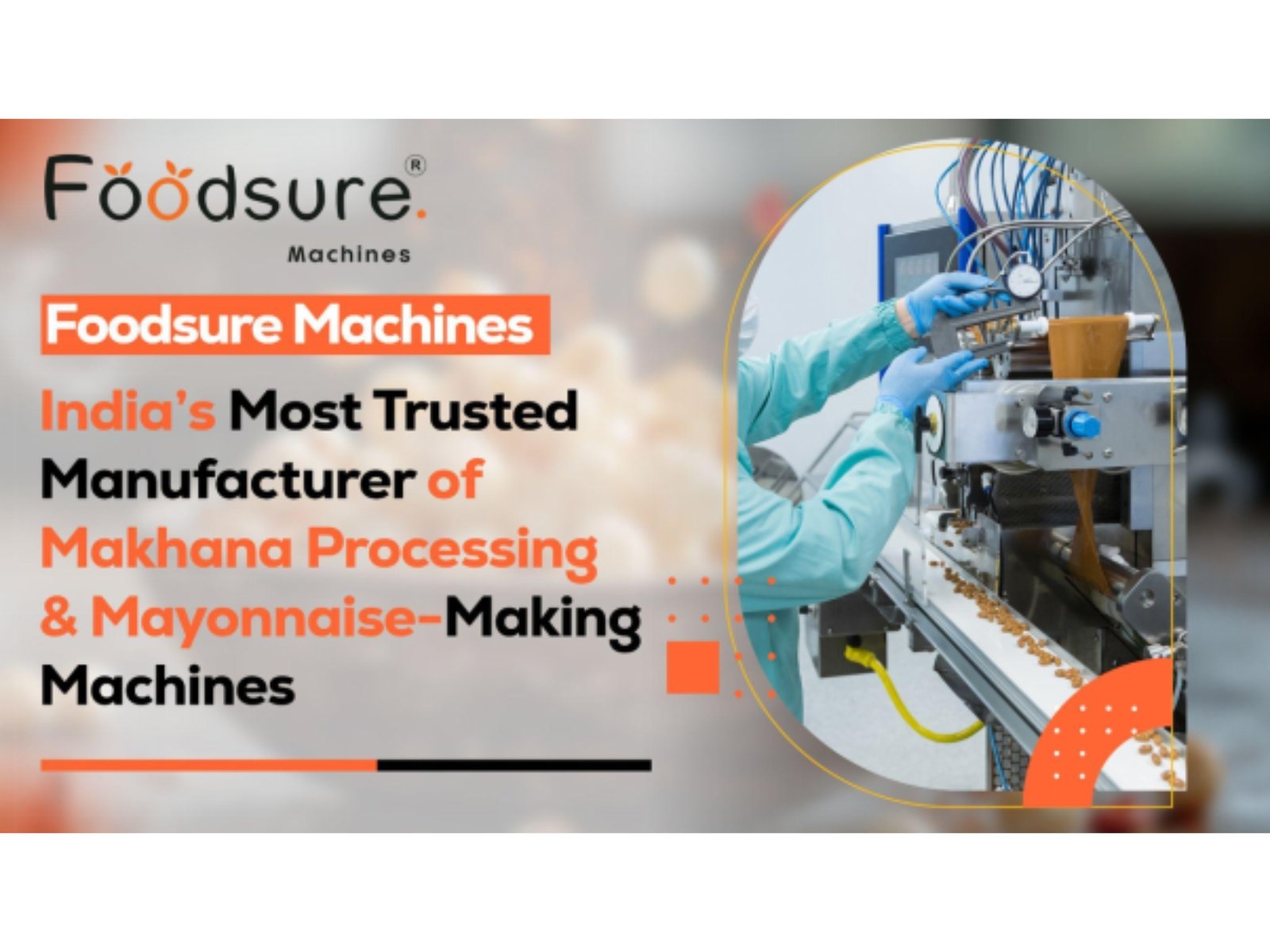 Foodsure Machines – India’s Most Trusted Manufacturer of Makhana Processing & Mayonnaise-Making Machines