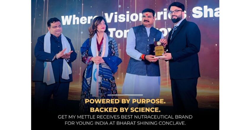 GetmyMettle Recognised as the “Best Nutraceutical Brand for Young India” at Bharat Shining Conclave 2026