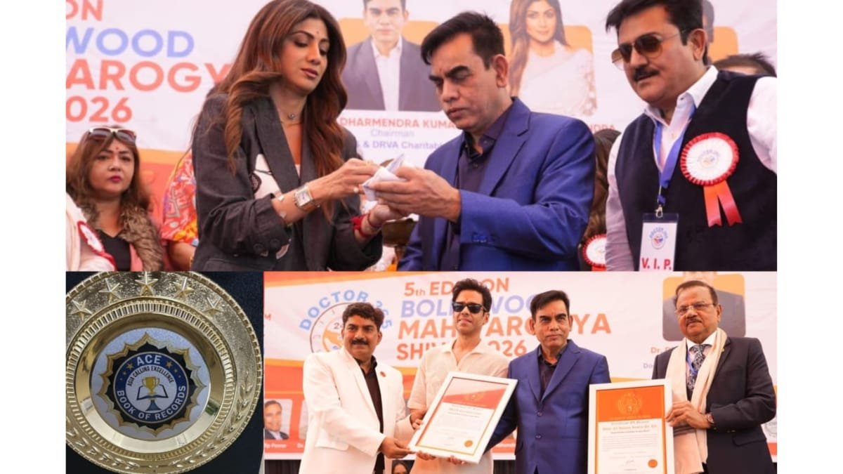 DRVA Charitable Trust and Doctor 365 received IEA and ACE Book of World Records recognition for organizing the world’s largest health camp of 2026