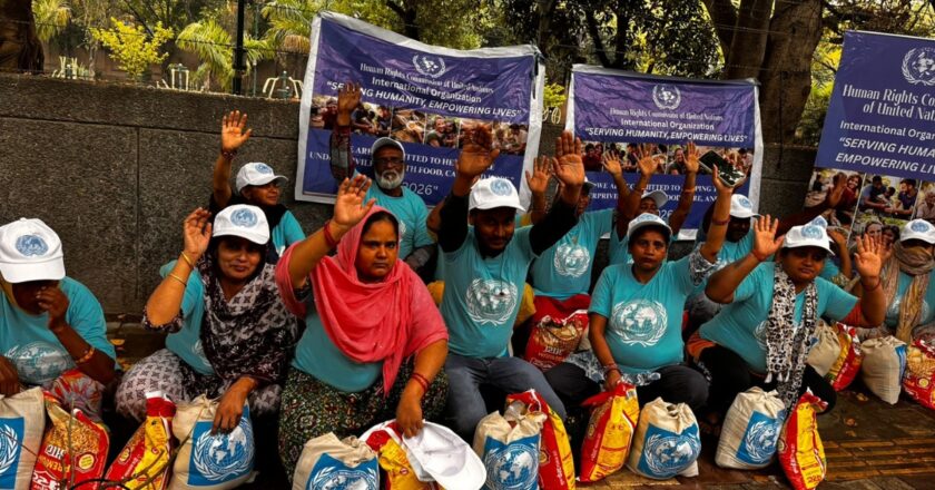 Human Rights Commission for the United Nations Conducts Humanitarian Drive in Rohini, New Delhi