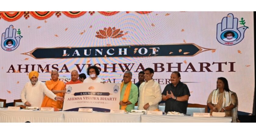Minister Dilip Ghosh, Jain Acharya Lokesh, and Swami Govinddev Giri Address National Seminar on Peace, Harmony, and Development