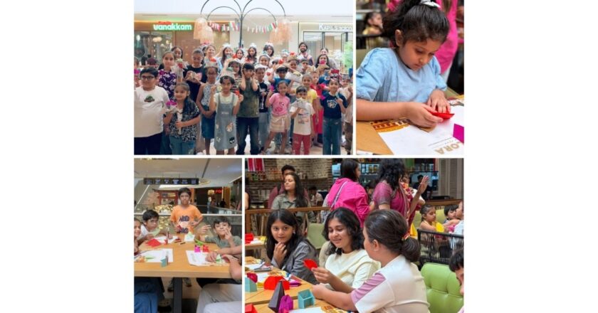 One Paper, Endless Possibilities: Children Discover the Art of Origami at Palladium Ahmedabad