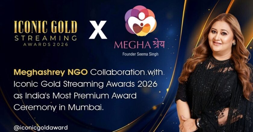 MeghaShrey NGO Associates with Iconic Gold Streaming Awards 2026