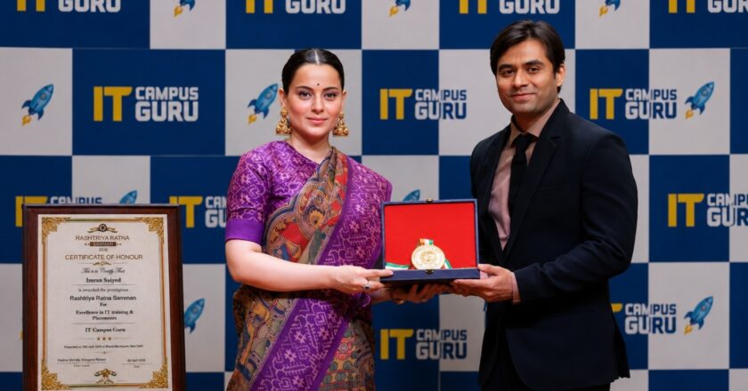 Nagpur-Based IT Campus Guru Bags IT Rashtriya Ratna Samman 2026 for Excellence in Highest IT Placements; Kangana Ranaut Presents Award