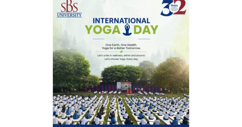 International Yoga Day Celebrated with Great Enthusiasm at SBS University under EBSB Camp