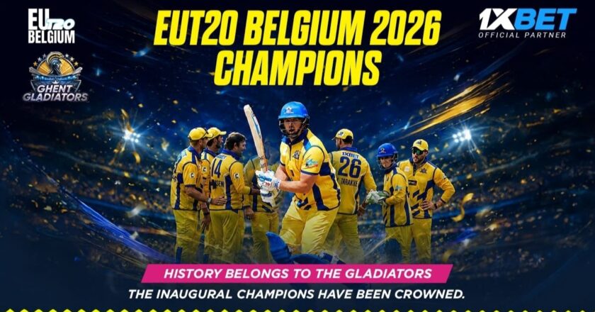 1xBet Sponsored Team “Ghent Gladiators” Win the inaugural EUT20 in Belgium