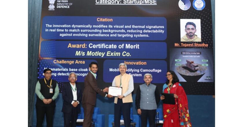 Motley Exim Co., Camouflage Net Manufacturer Earns DRDO Certificate of Merit for Advanced Metamaterials-Based Mobile Camouflage System