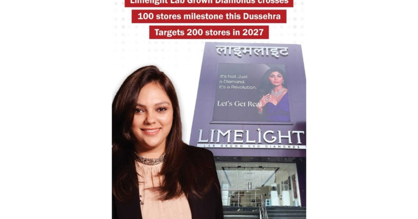 Limelight Lab Grown Diamonds crosses 100 stores milestone this Dussehra: targets 200 in 2027